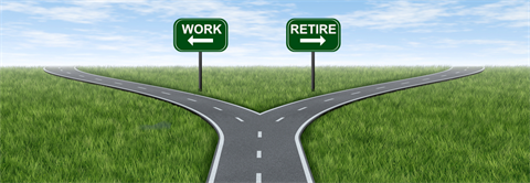 Which road can you take at this stage of retirement planning: work? or retire?